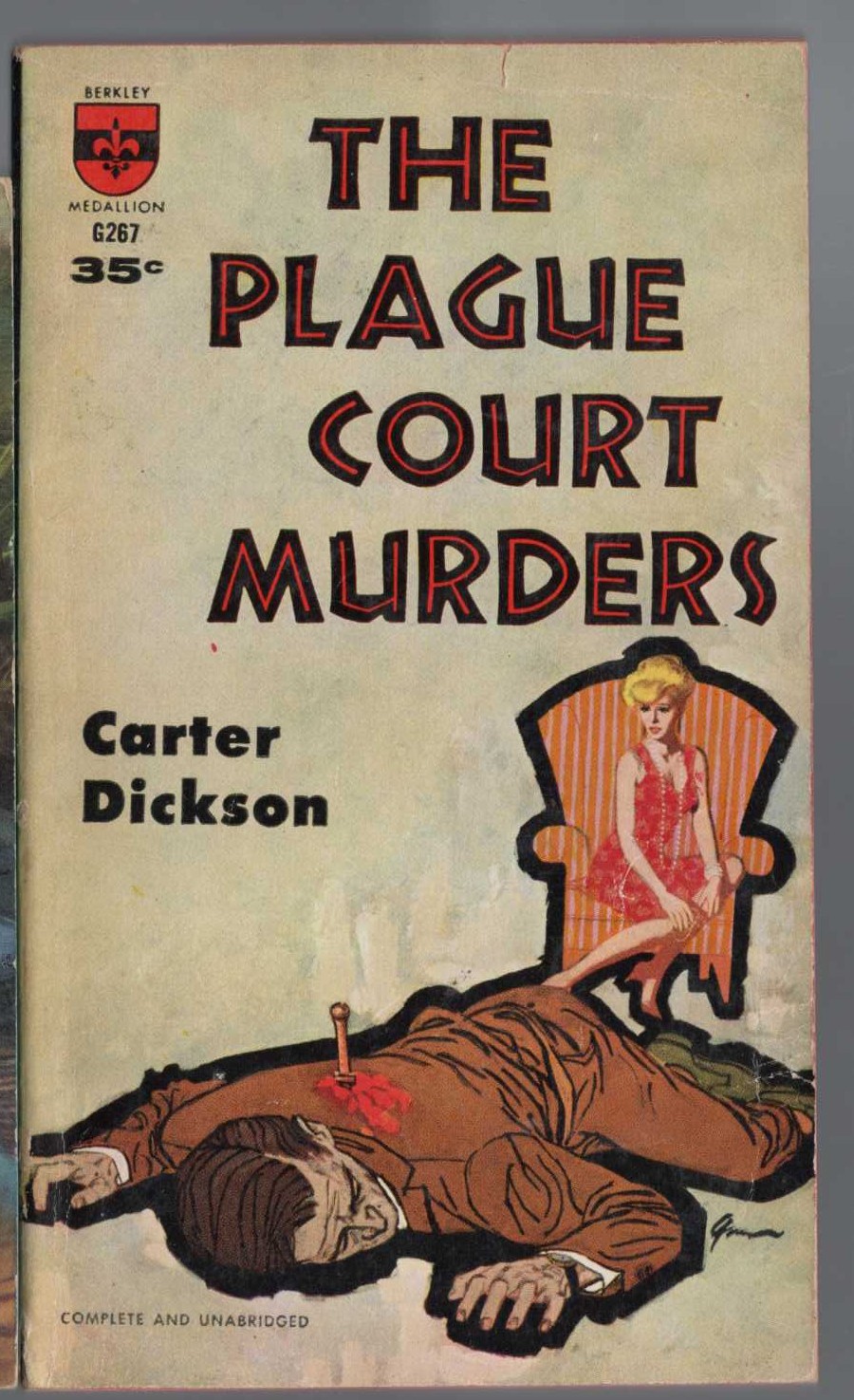 Carter Dickson  THE PLAGUE COURT MURDERS front book cover image