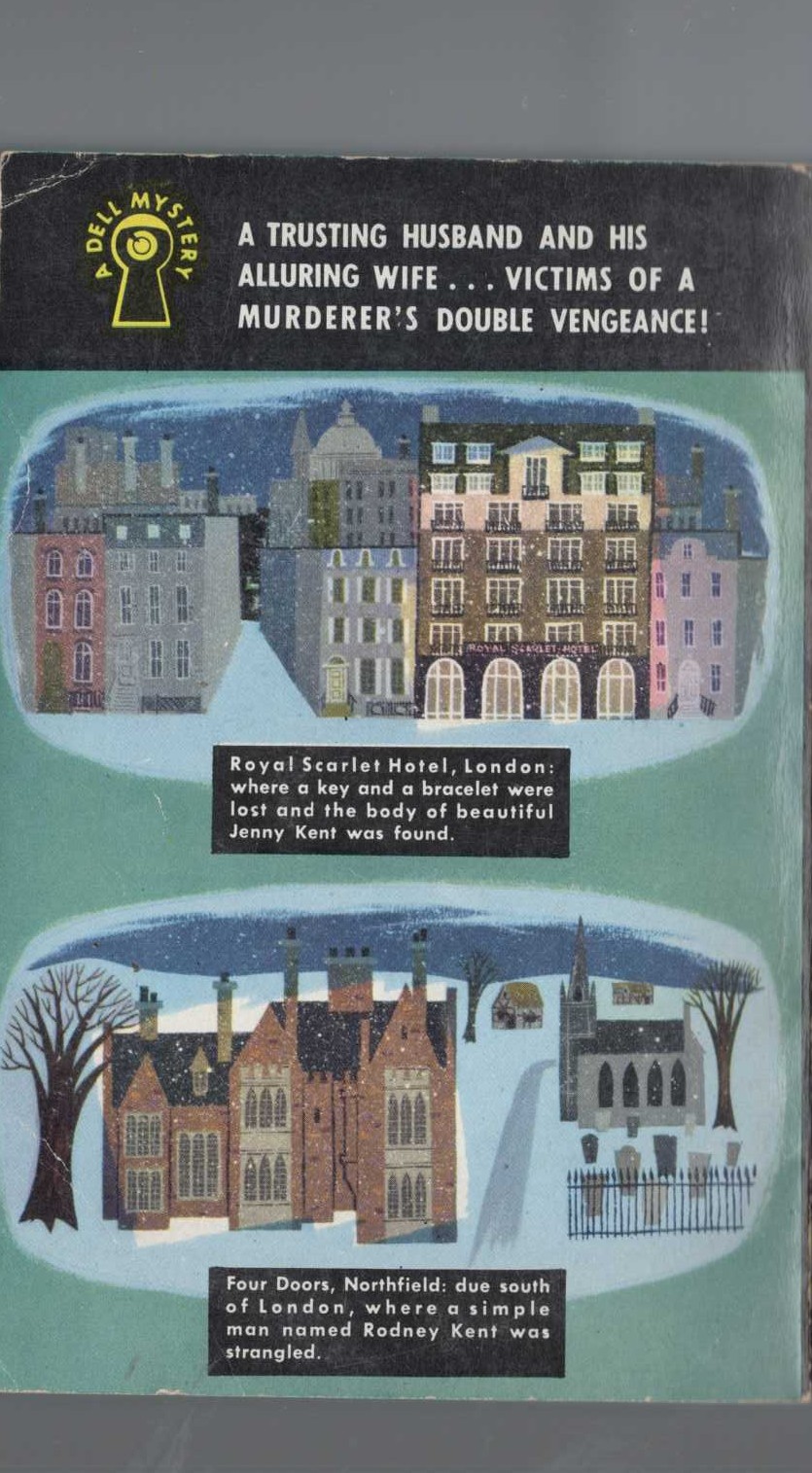 John Dickson Carr  TO WAKE THE DEAD magnified rear book cover image