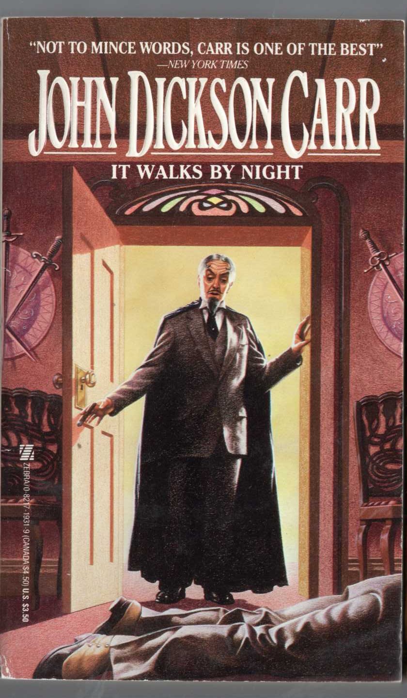 John Dickson Carr  IT WALKS BY NIGHT front book cover image