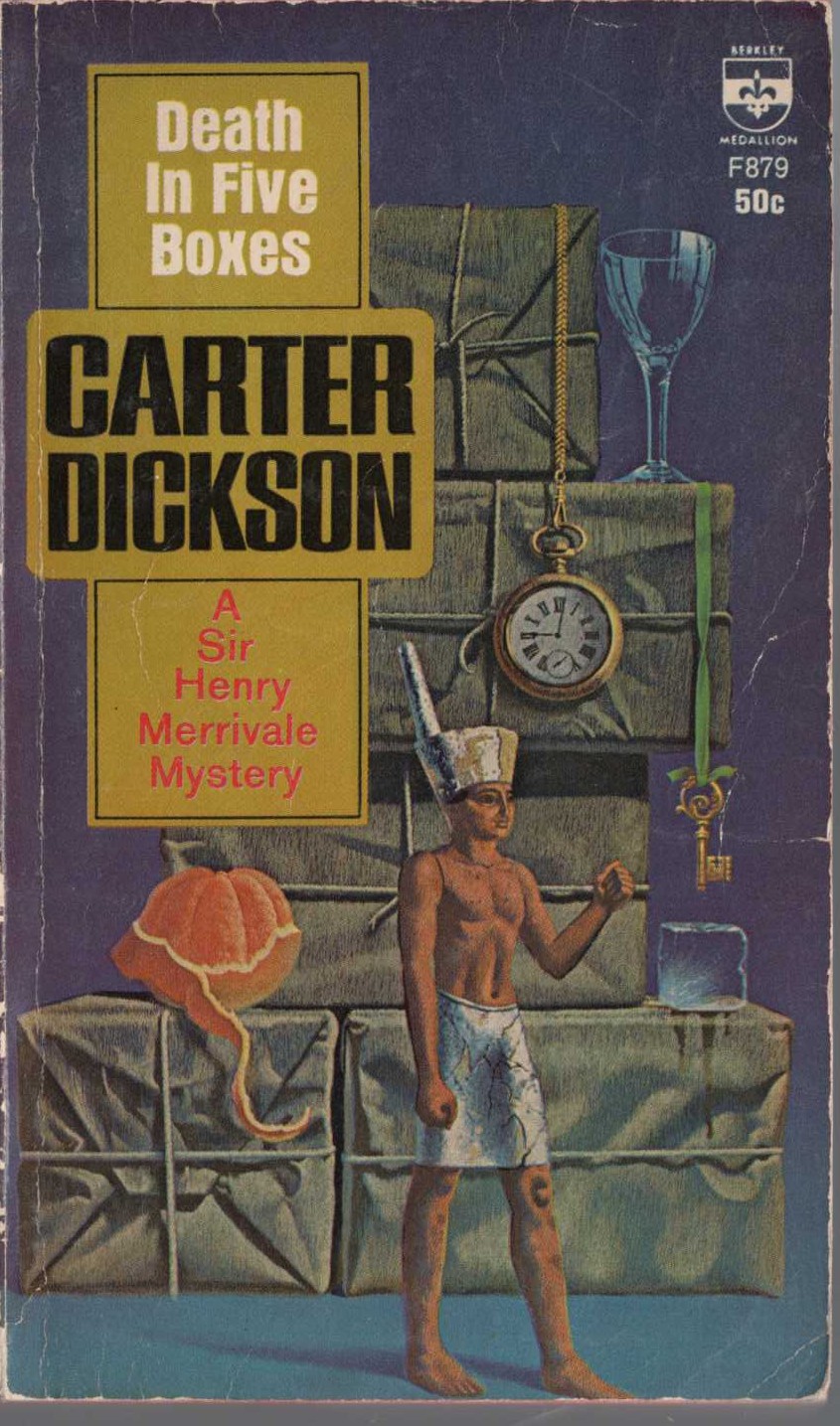 Carter Dickson  DEATH IN FIVE BOXES front book cover image