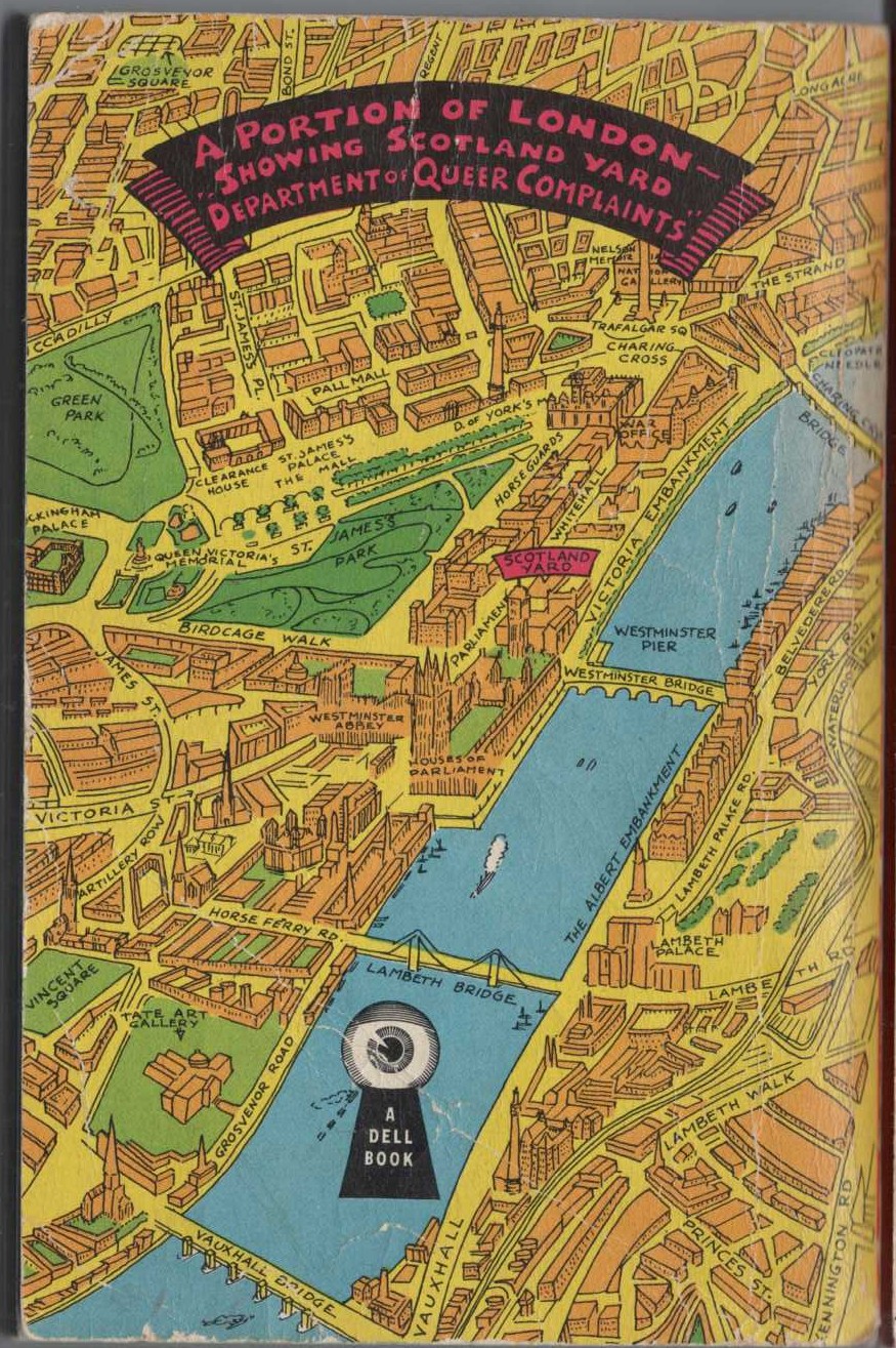 Carter Dickson  SCOTLAND YARD: DEPARTMENT OF QUEER COMPLAINTS magnified rear book cover image