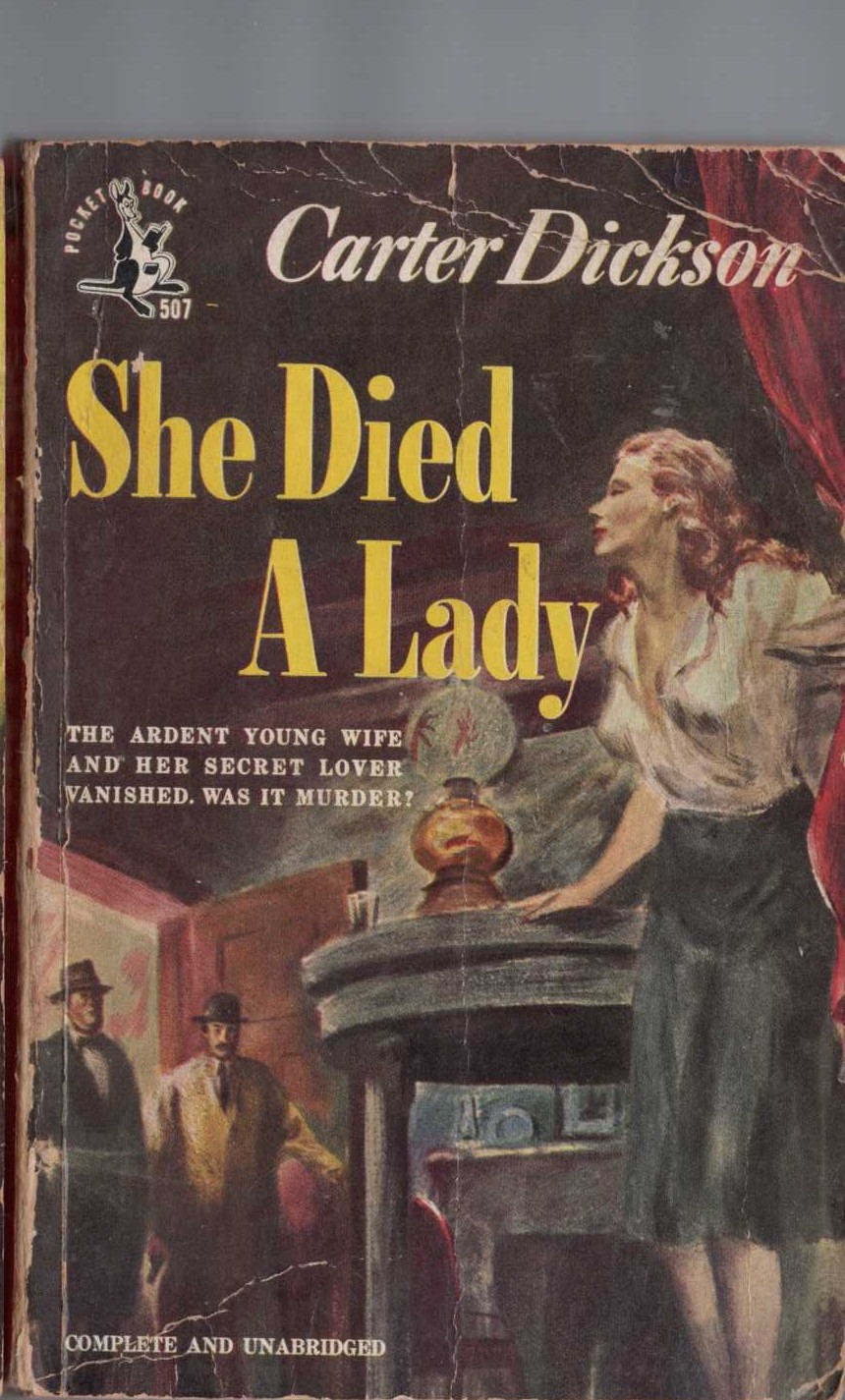 Carter Dickson  SHE DIED A LADY front book cover image