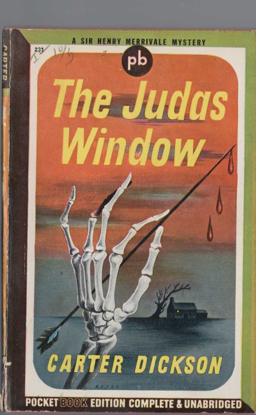 Carter Dickson  THE JUDAS WINDOW front book cover image