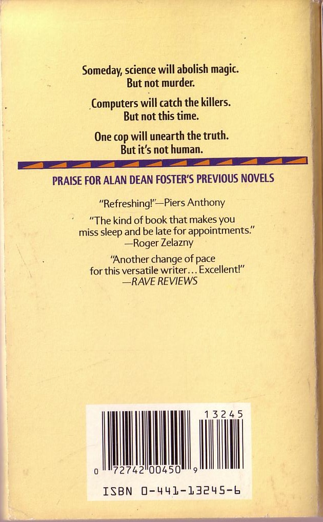 Alan Dean Foster  CYBER WAY magnified rear book cover image
