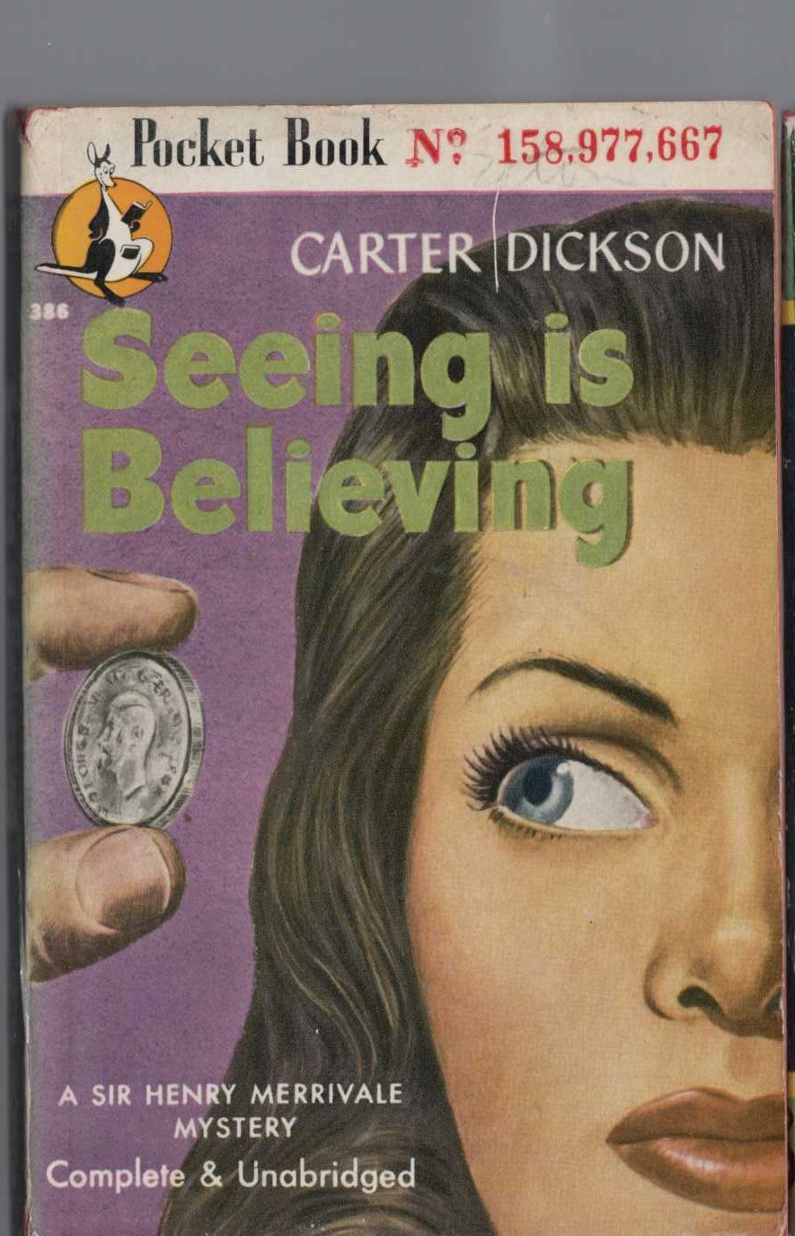 Carter Dickson  SEEING IS BELIEVING front book cover image