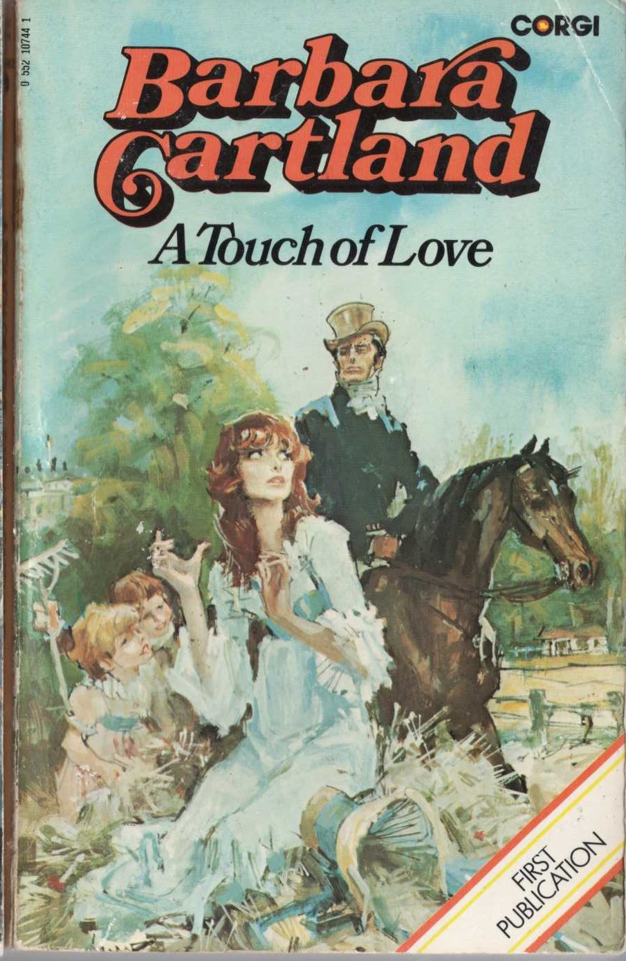 Barbara Cartland  A TOUCH OF LOVE front book cover image