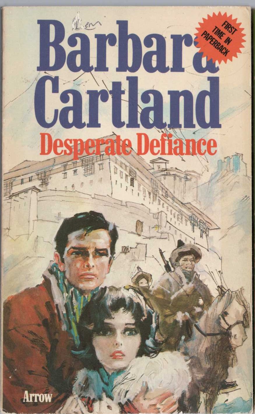 Barbara Cartland  DESPERATE DEFIANCE front book cover image