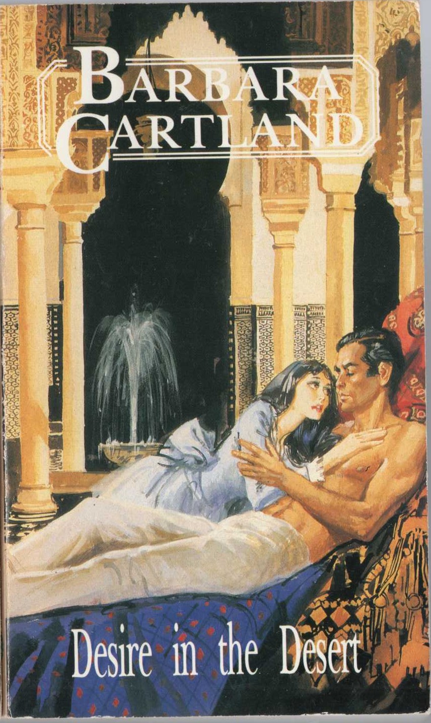 Barbara Cartland  DESIRE IN THE DESERT front book cover image