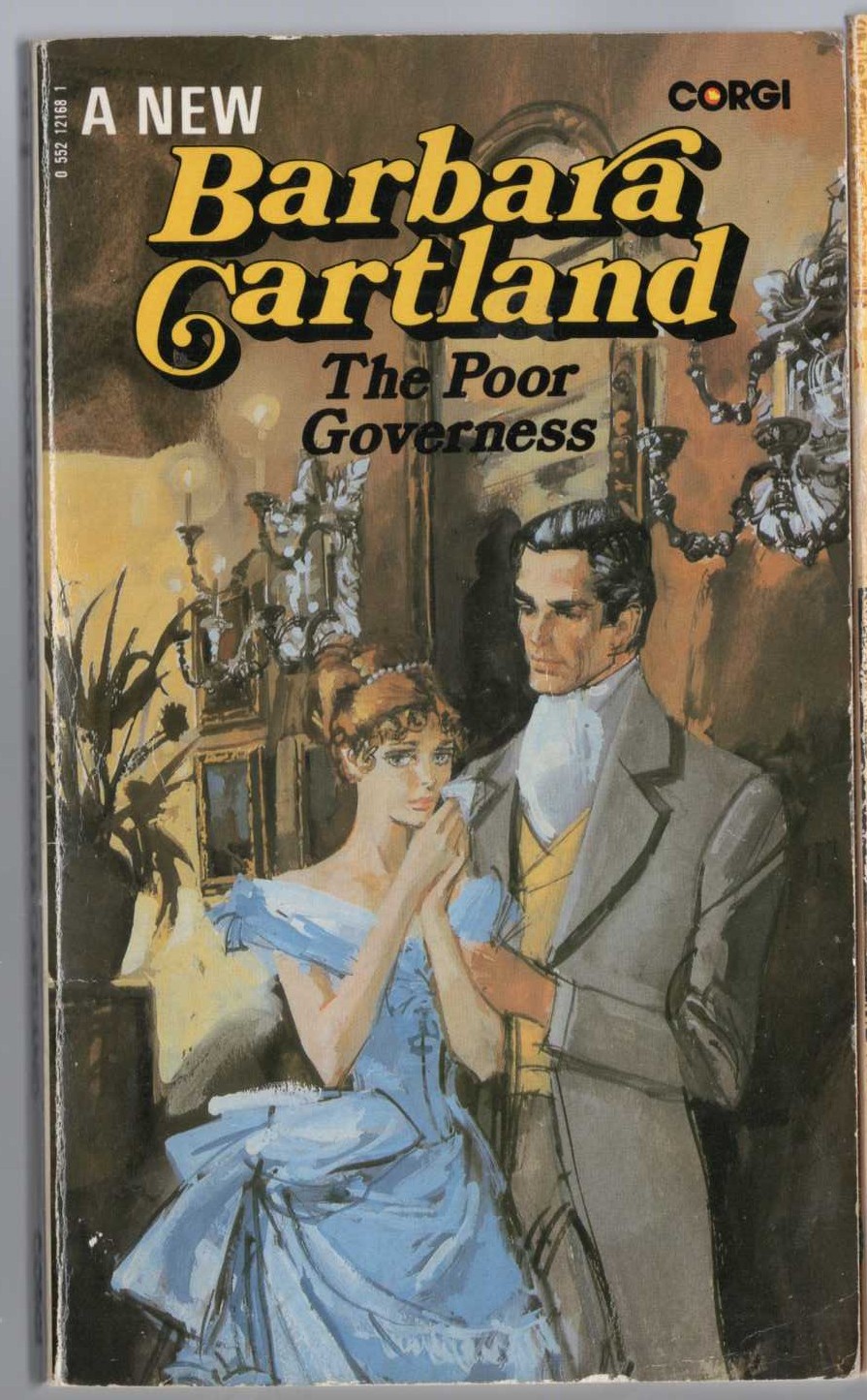 Barbara Cartland  THE POOR GOVERNESS front book cover image