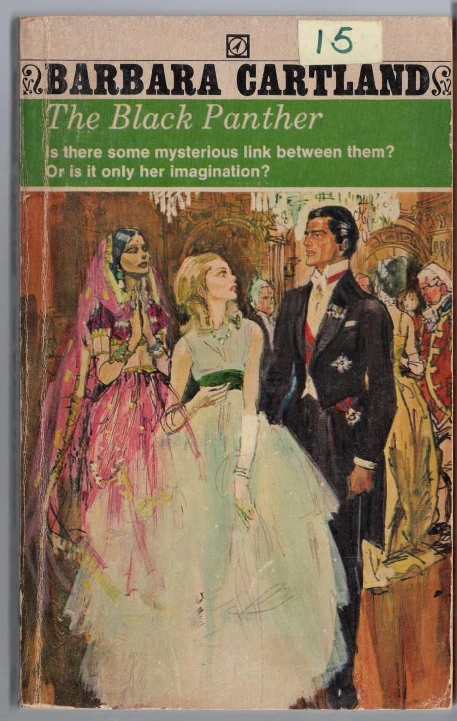 Barbara Cartland  THE BLACK PANTHER front book cover image