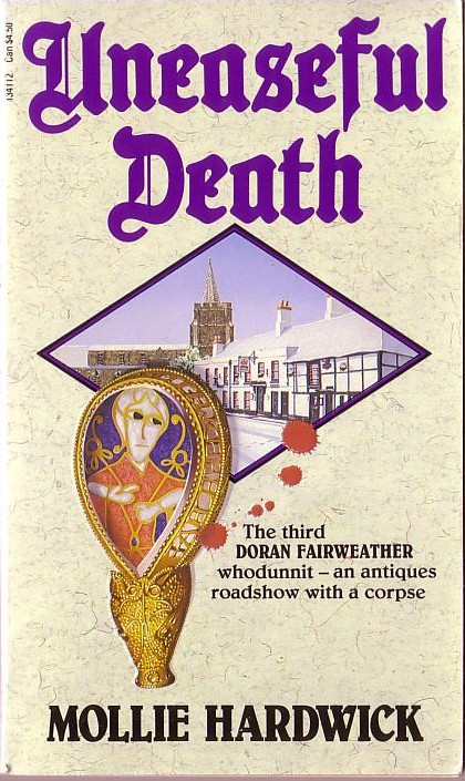 Mollie Hardwick  UNEASEFUL DEATH front book cover image