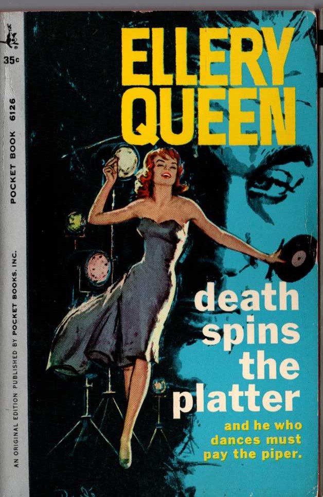 Ellery Queen  DEATH SPINS THE PLATTER front book cover image