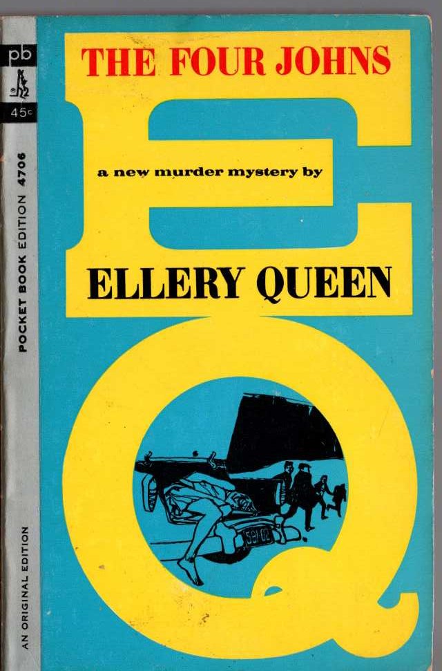 Ellery Queen  THE FOUR JOHNS front book cover image