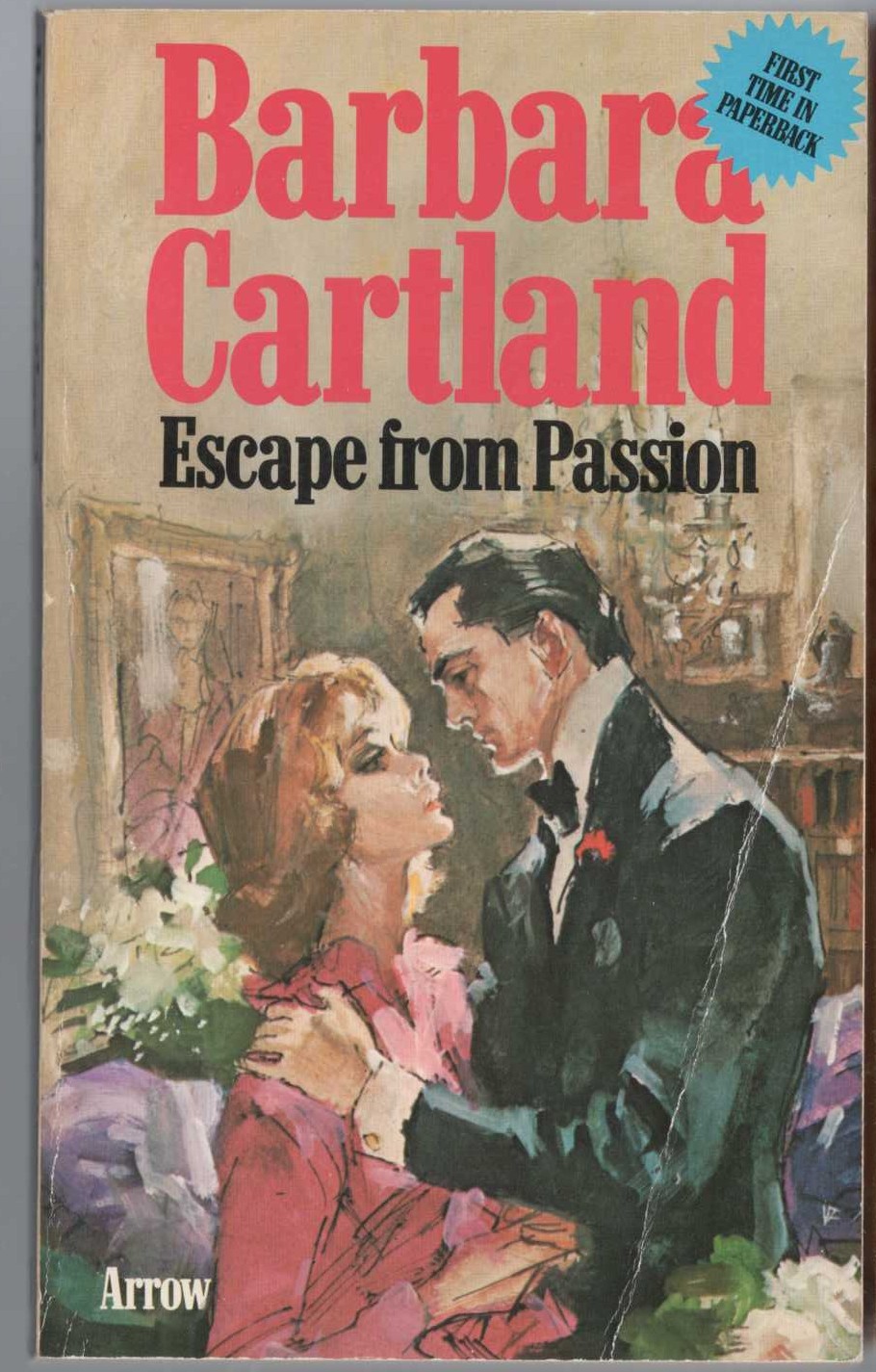 Barbara Cartland  ESCAPE FROM PASSION front book cover image