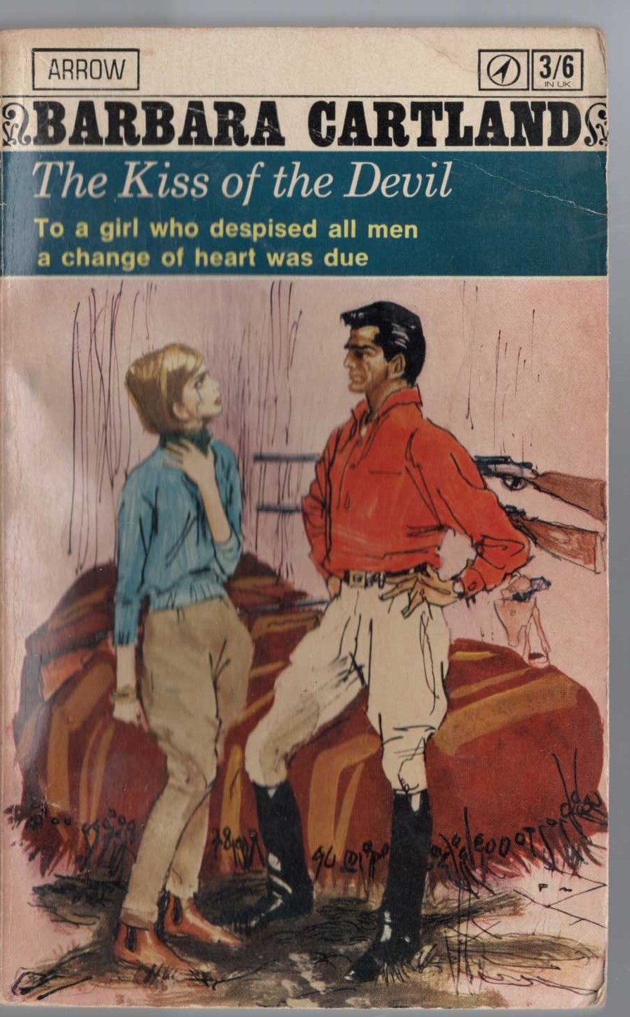 Barbara Cartland  THE KISS OF THE DEVIL front book cover image