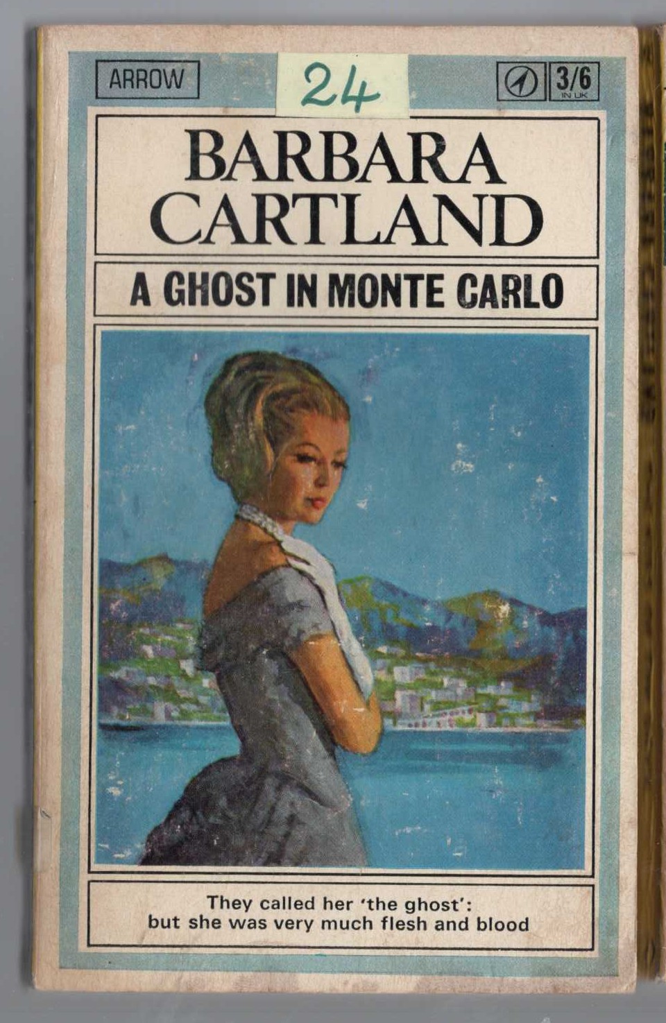 Barbara Cartland  A GHOST IN MONTE CARLO front book cover image