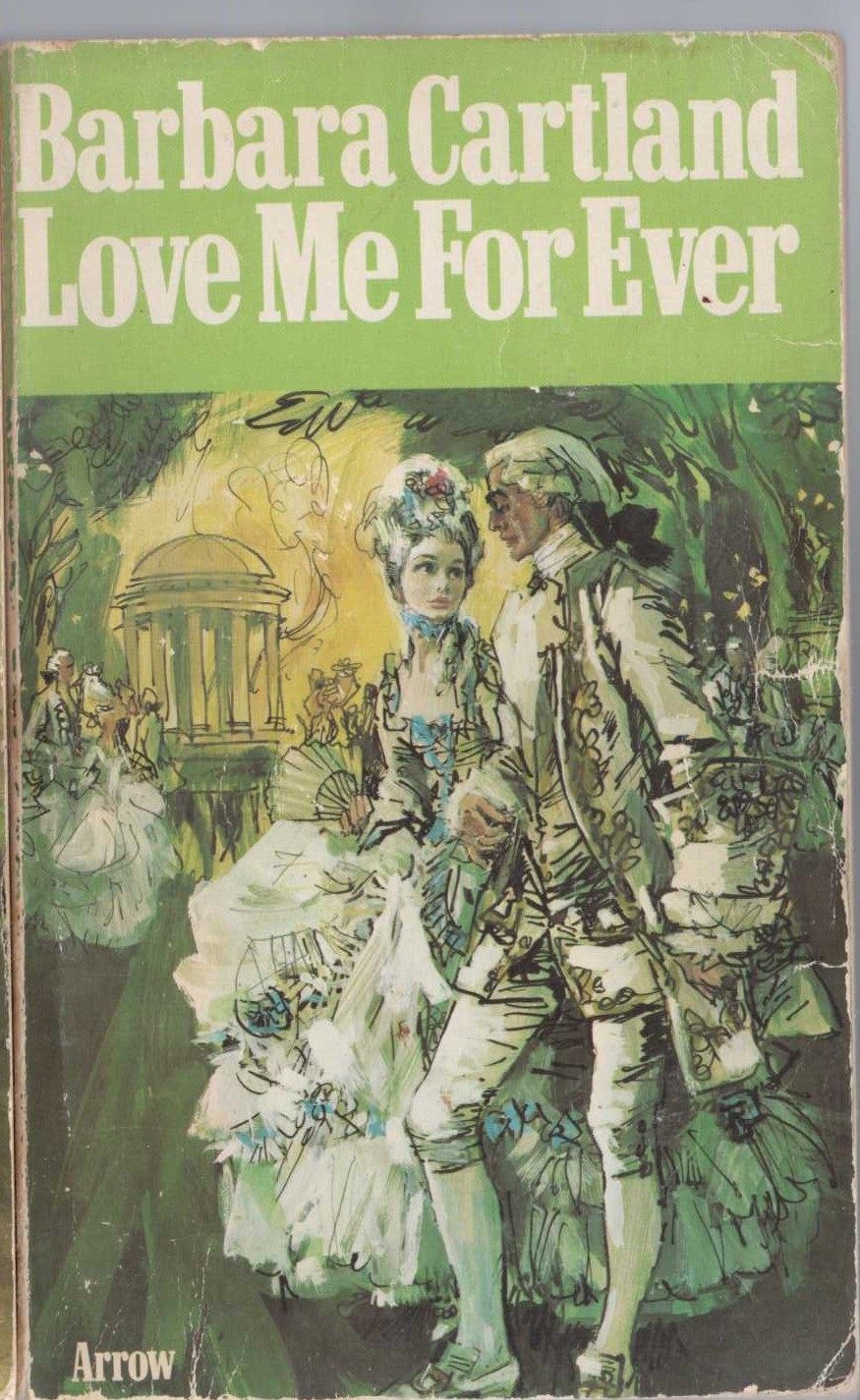 Barbara Cartland  LOVE ME FOREVER front book cover image