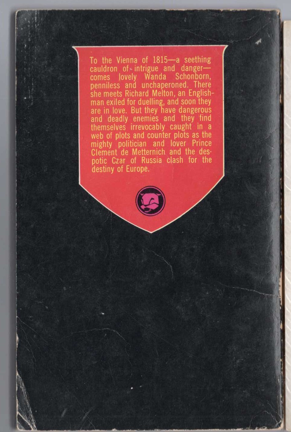 Barbara Cartland  THE ENCHANTED WALTZ magnified rear book cover image