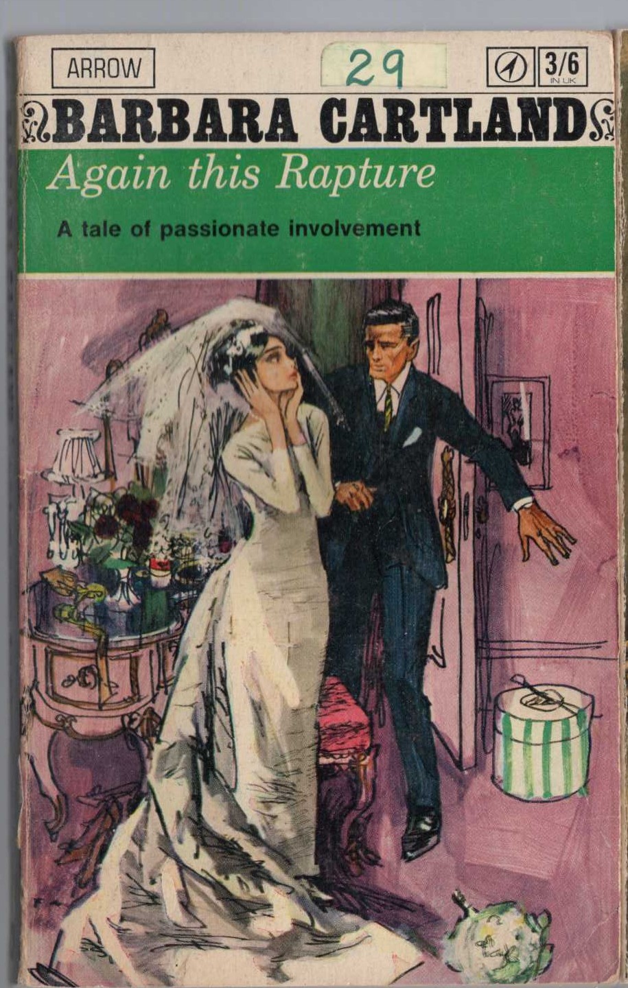 Barbara Cartland  AGAIN THIS RAPTURE front book cover image