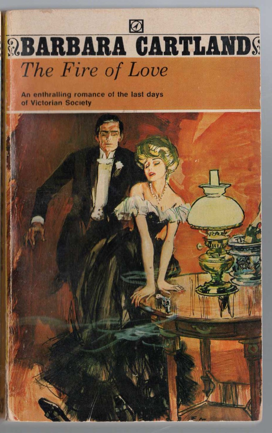 Barbara Cartland  THE FIRE OF LOVE front book cover image