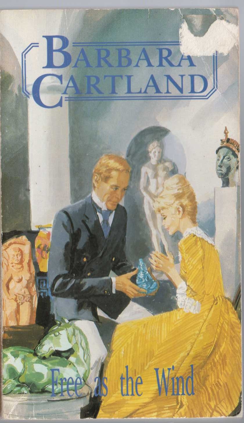 Barbara Cartland  FREE AS THE WIND front book cover image
