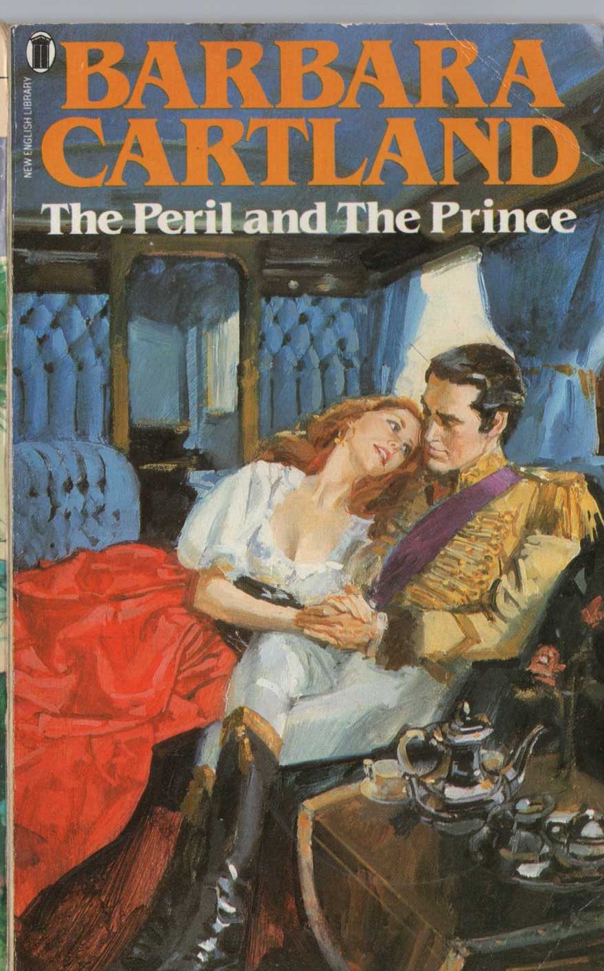 Barbara Cartland  THE PERIL AND THE PRINCE front book cover image