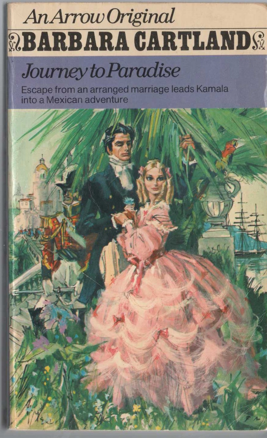Barbara Cartland  JOURNEY TO PARADISE front book cover image