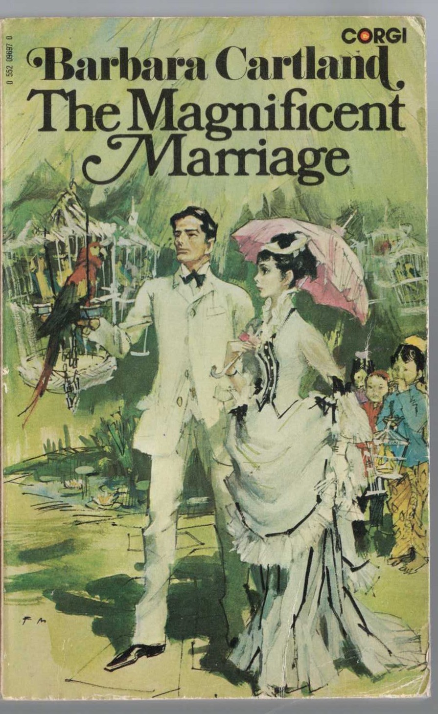 Barbara Cartland  THE MAGNIFICENT MARRIAGE front book cover image