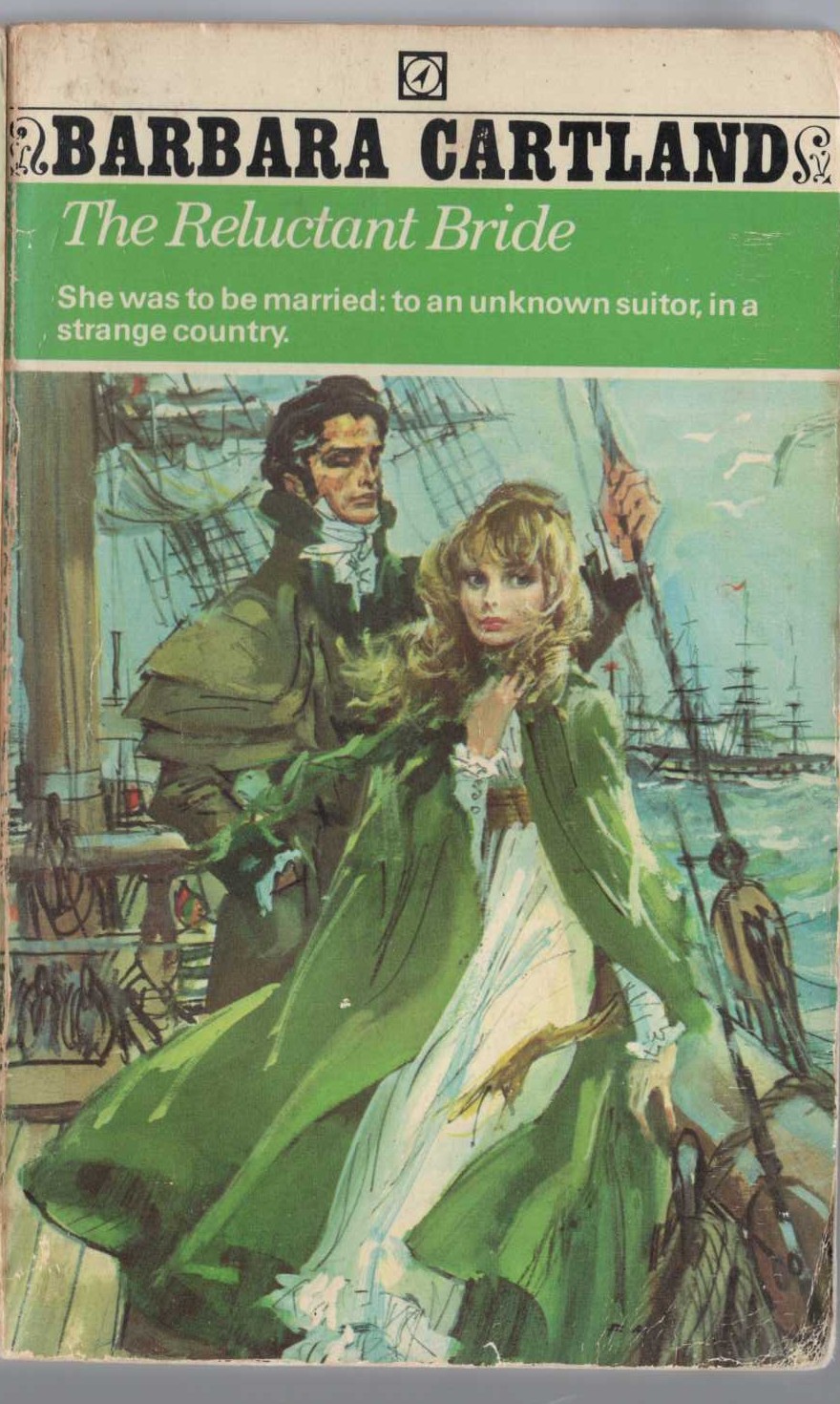 Barbara Cartland  THE RELUCTANT BRIDE front book cover image