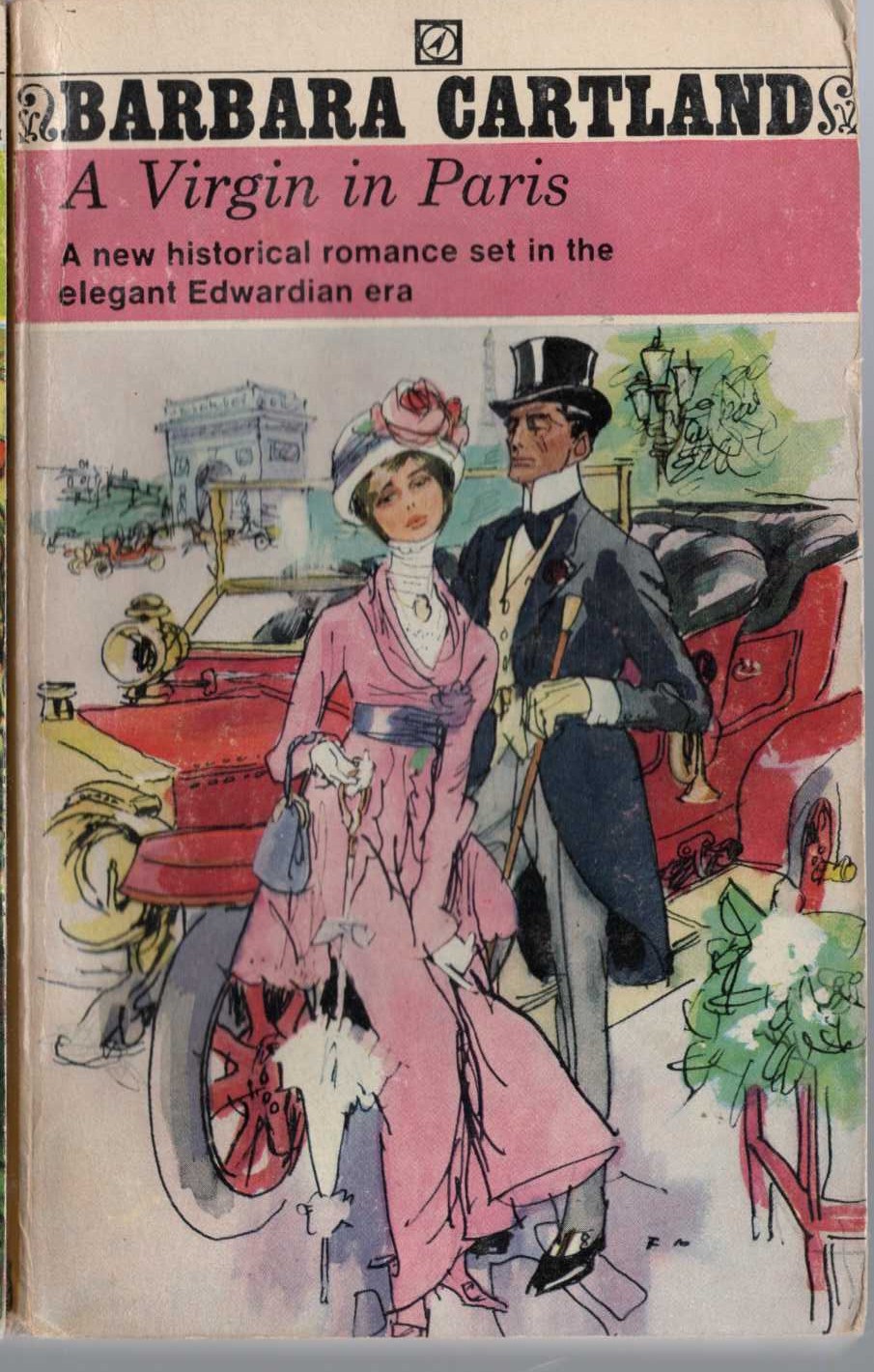 Barbara Cartland  A VIRGIN IN PARIS front book cover image