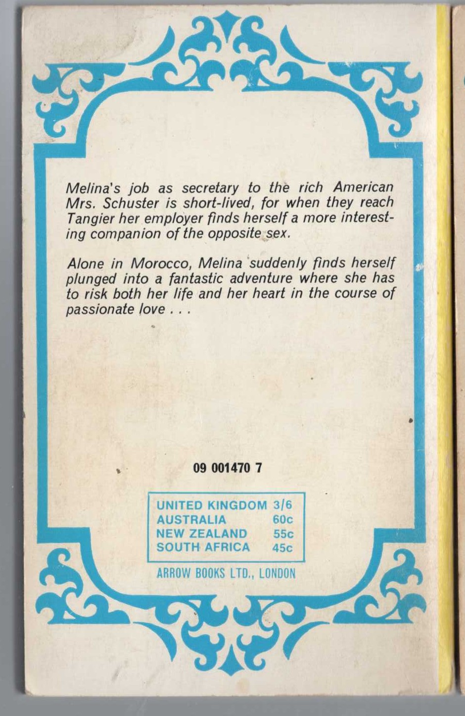 Barbara Cartland  LOVE IS DANGEROUS magnified rear book cover image