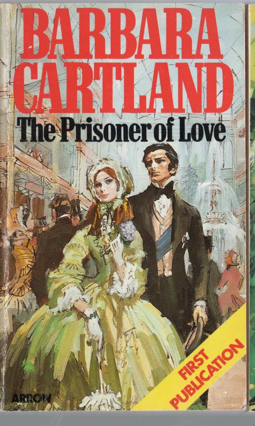 Barbara Cartland  THE PRISONER OF LOVE front book cover image