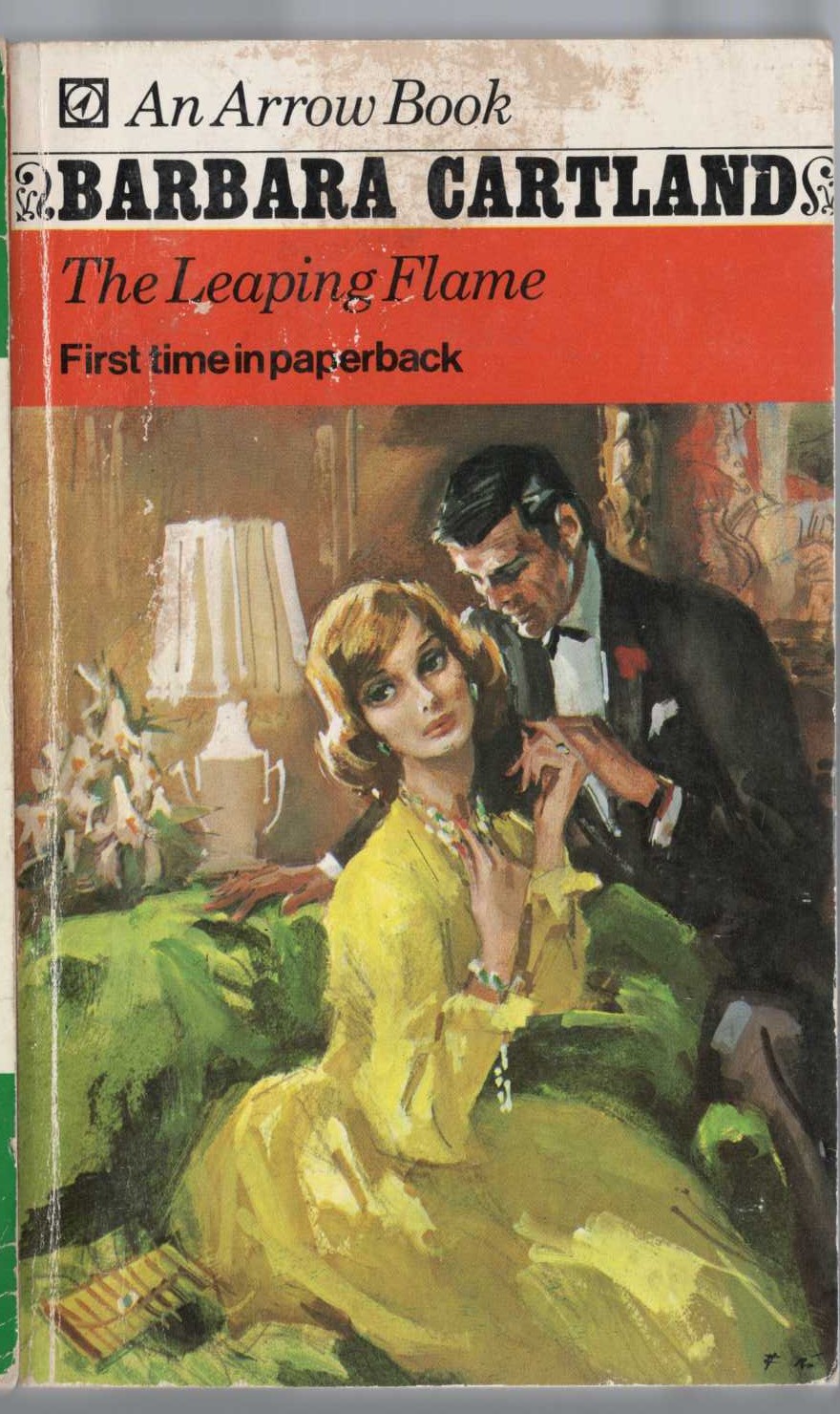 Barbara Cartland  THE LEAPING FLAME front book cover image