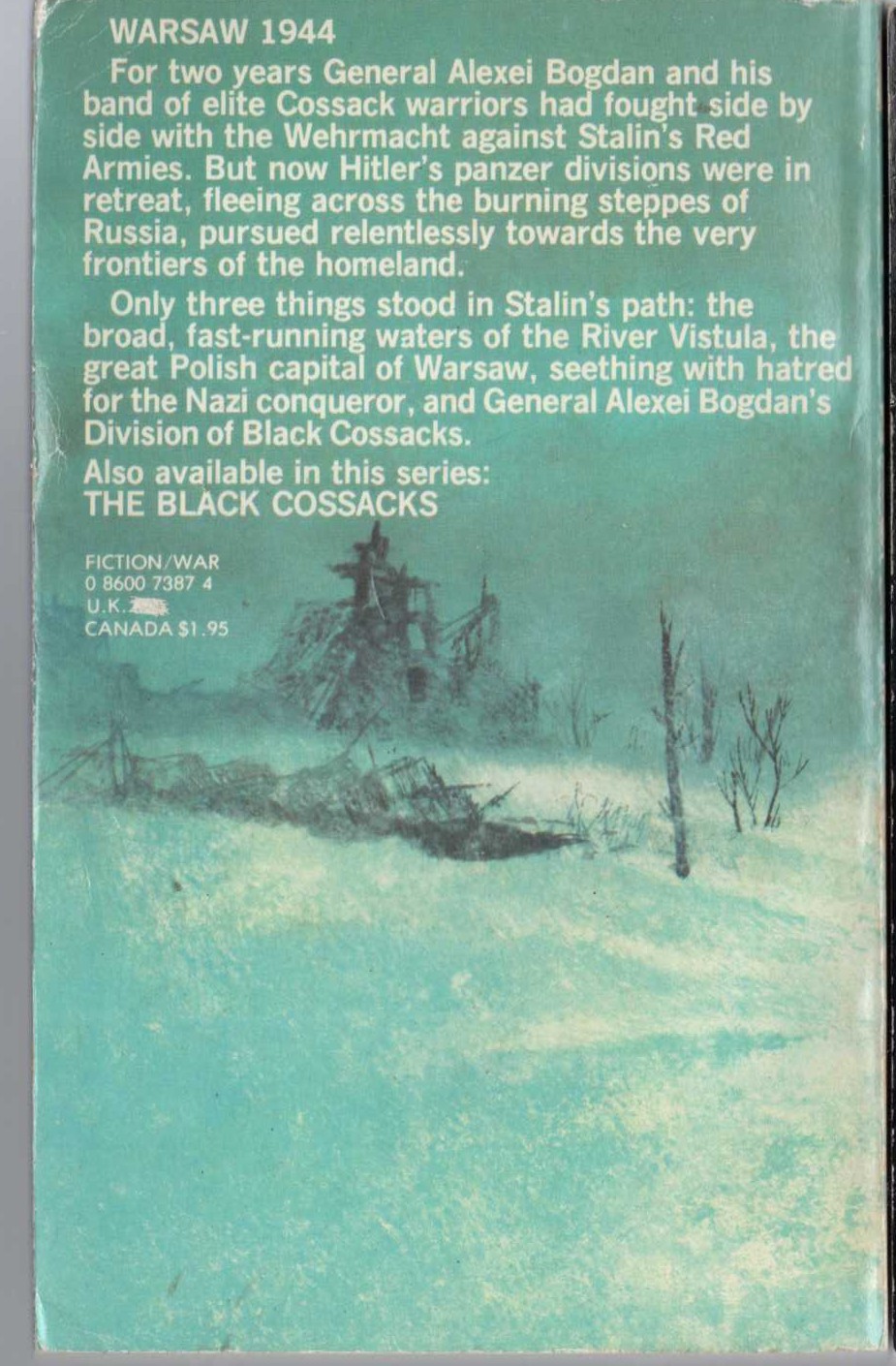 Leo Kessler  SABRES OF THE REICH magnified rear book cover image