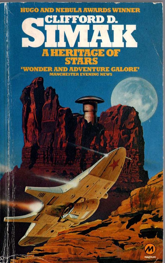 Clifford D. Simak  A HERITAGE OF STARS front book cover image