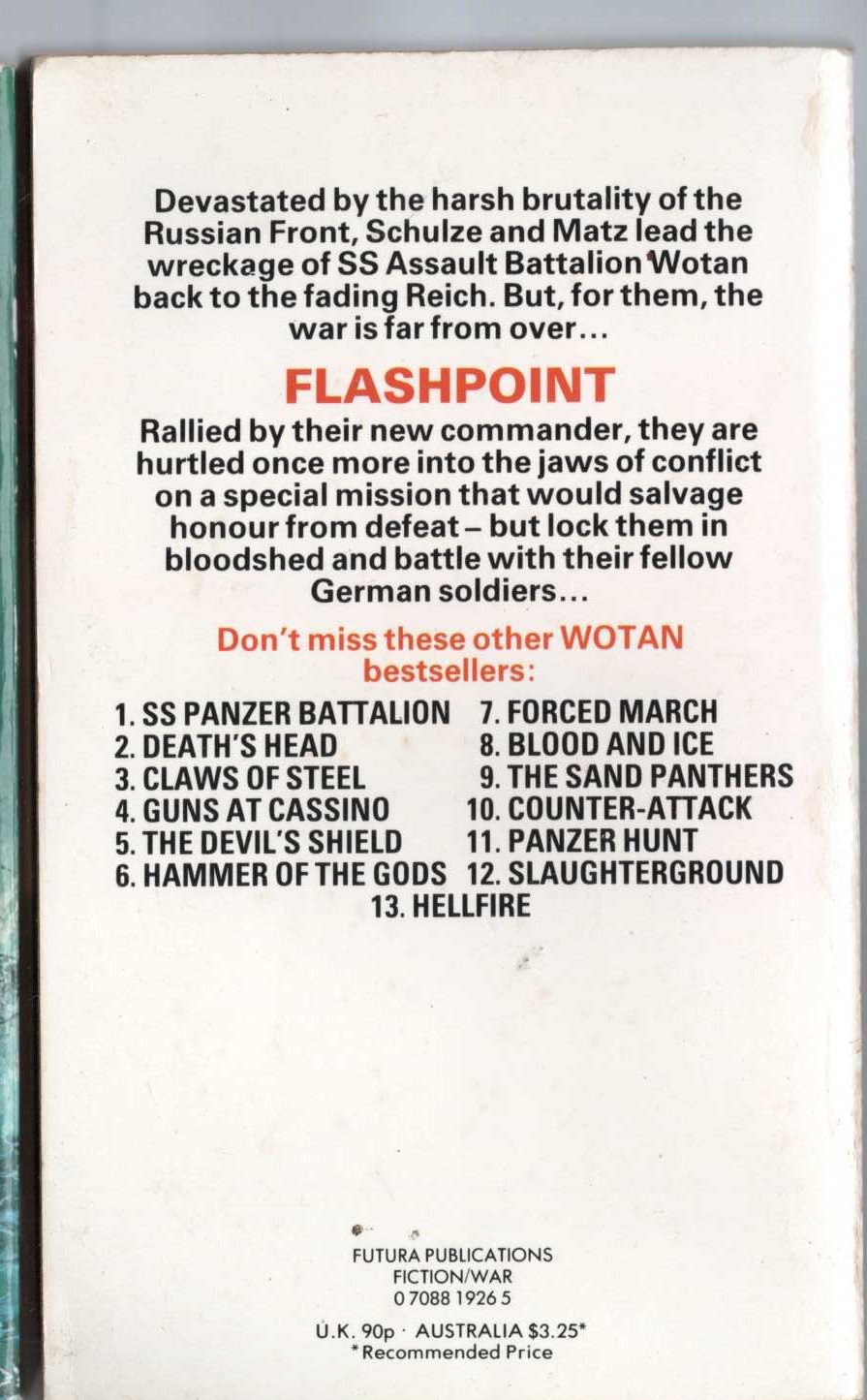 Leo Kessler  FLASHPOINT magnified rear book cover image