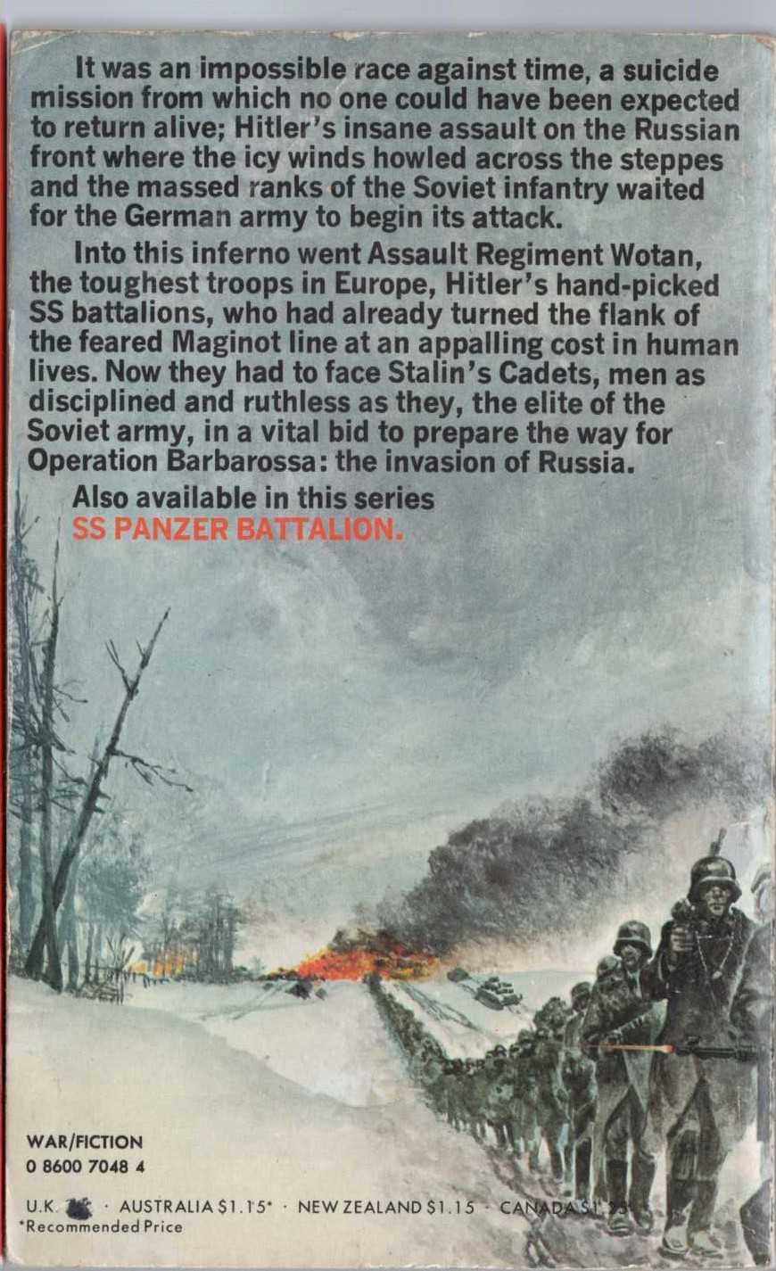 Leo Kessler  DEATH'S HEAD magnified rear book cover image