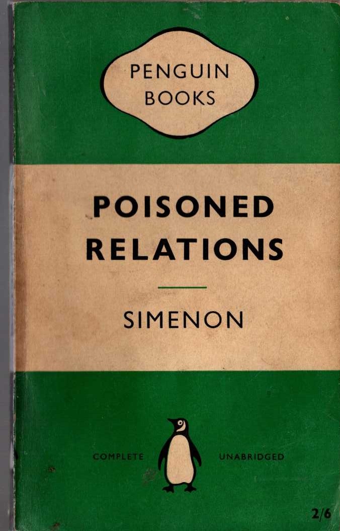 Georges Simenon  POSONED RELATIONS front book cover image