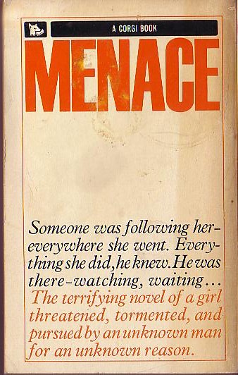 The Gordons  MENACE magnified rear book cover image