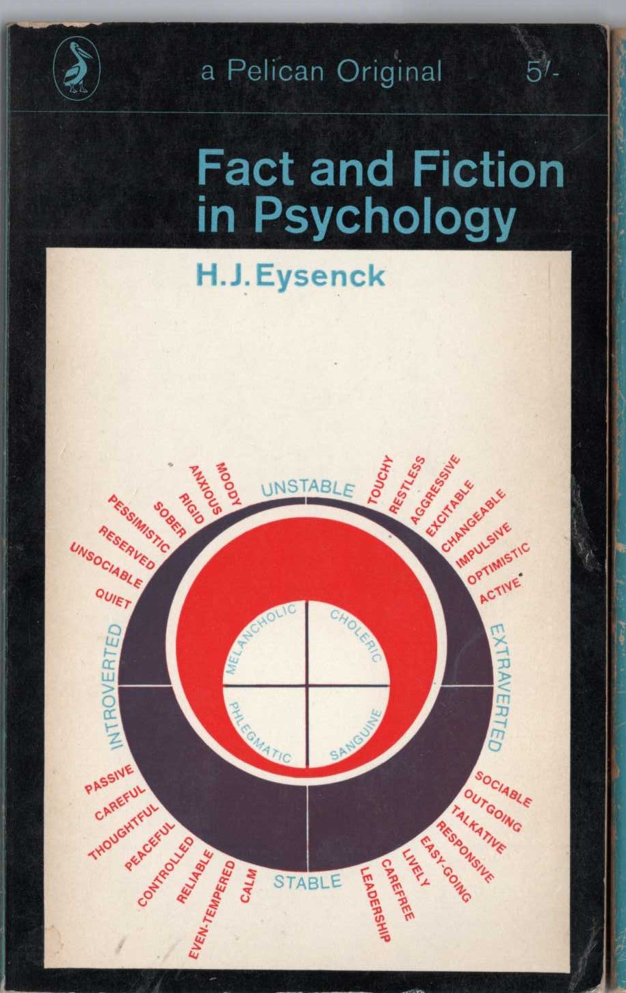 H.J. Eysenck  FACT AND FICTION IN PSYCHOLOGY front book cover image