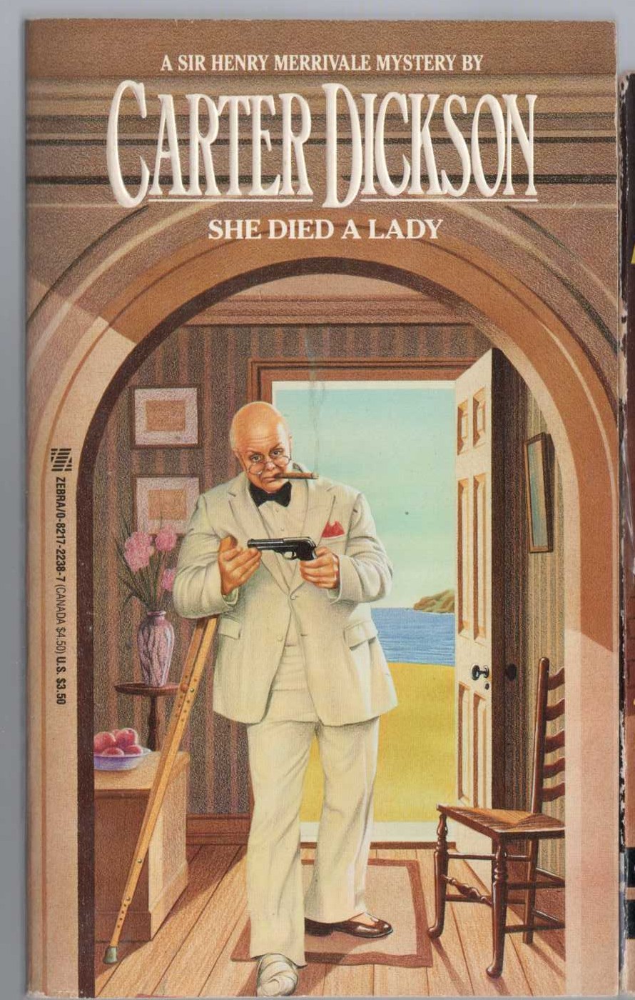Carter Dickson  SHE DIED A LADY front book cover image