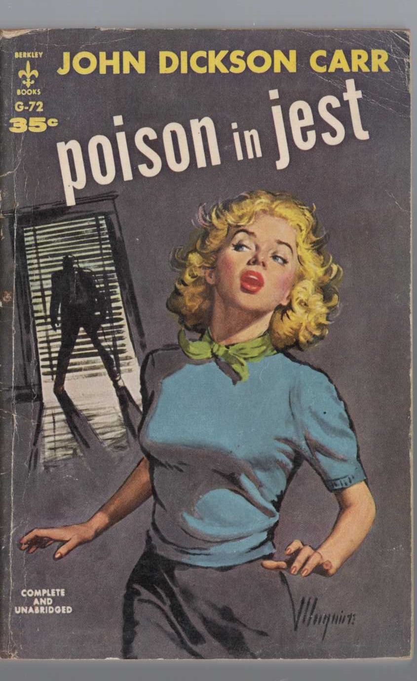 John Dickson Carr  POISON IN JEST front book cover image