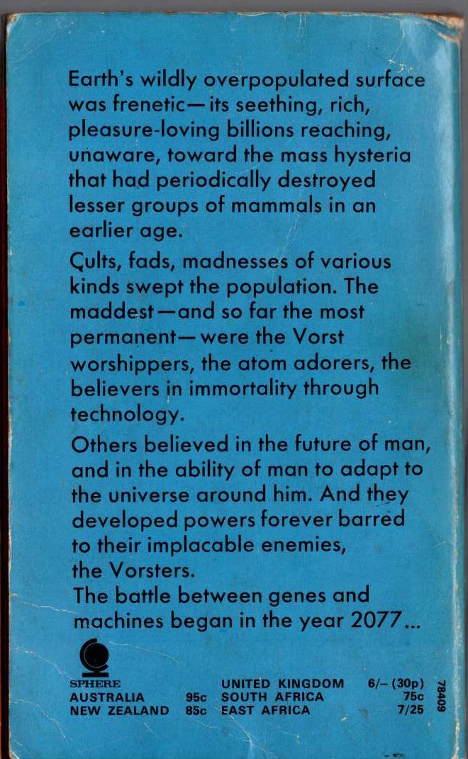 Robert Silverberg  TO OPEN THE SKY magnified rear book cover image