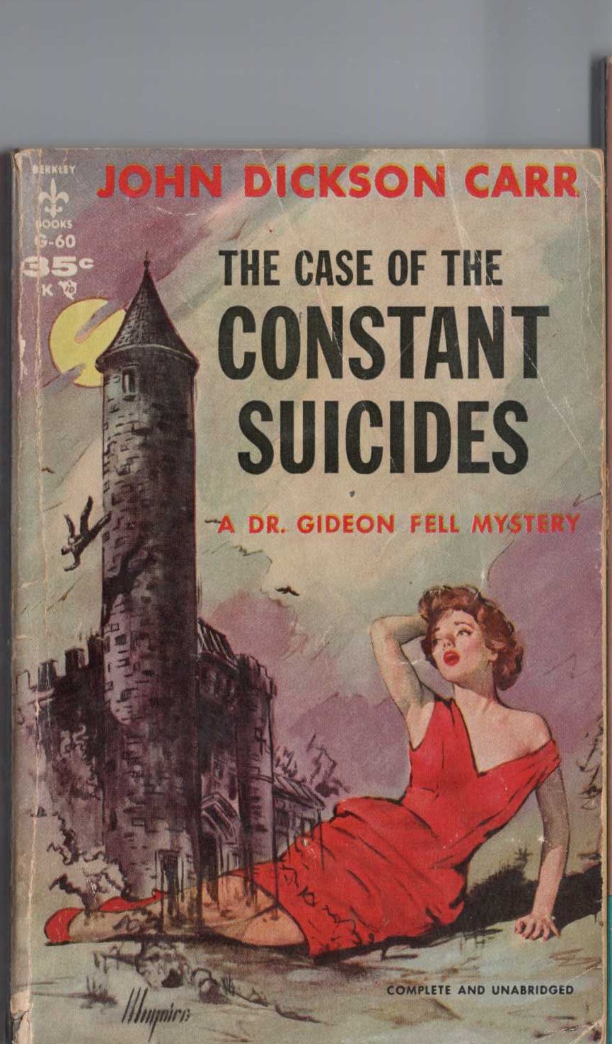 John Dickson Carr  THE CASE OF THE CONSTANT SUICIDES front book cover image