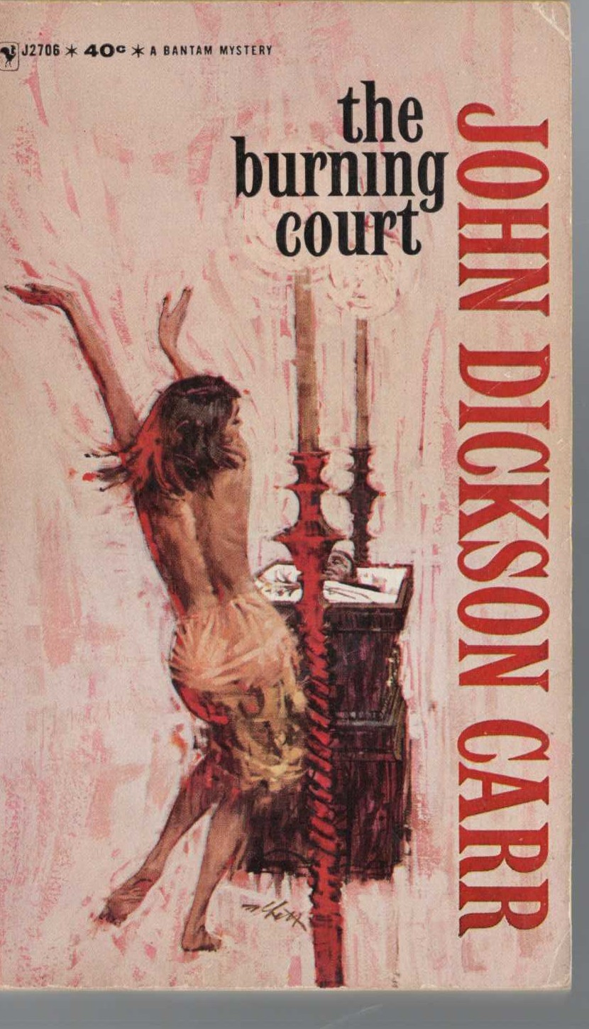 John Dickson Carr  THE BURNING COURT front book cover image