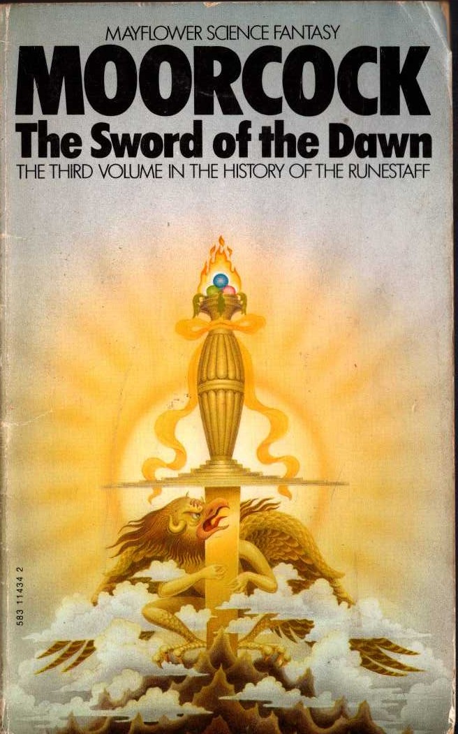 Michael Moorcock  THE SWORD OF THE DAWN front book cover image