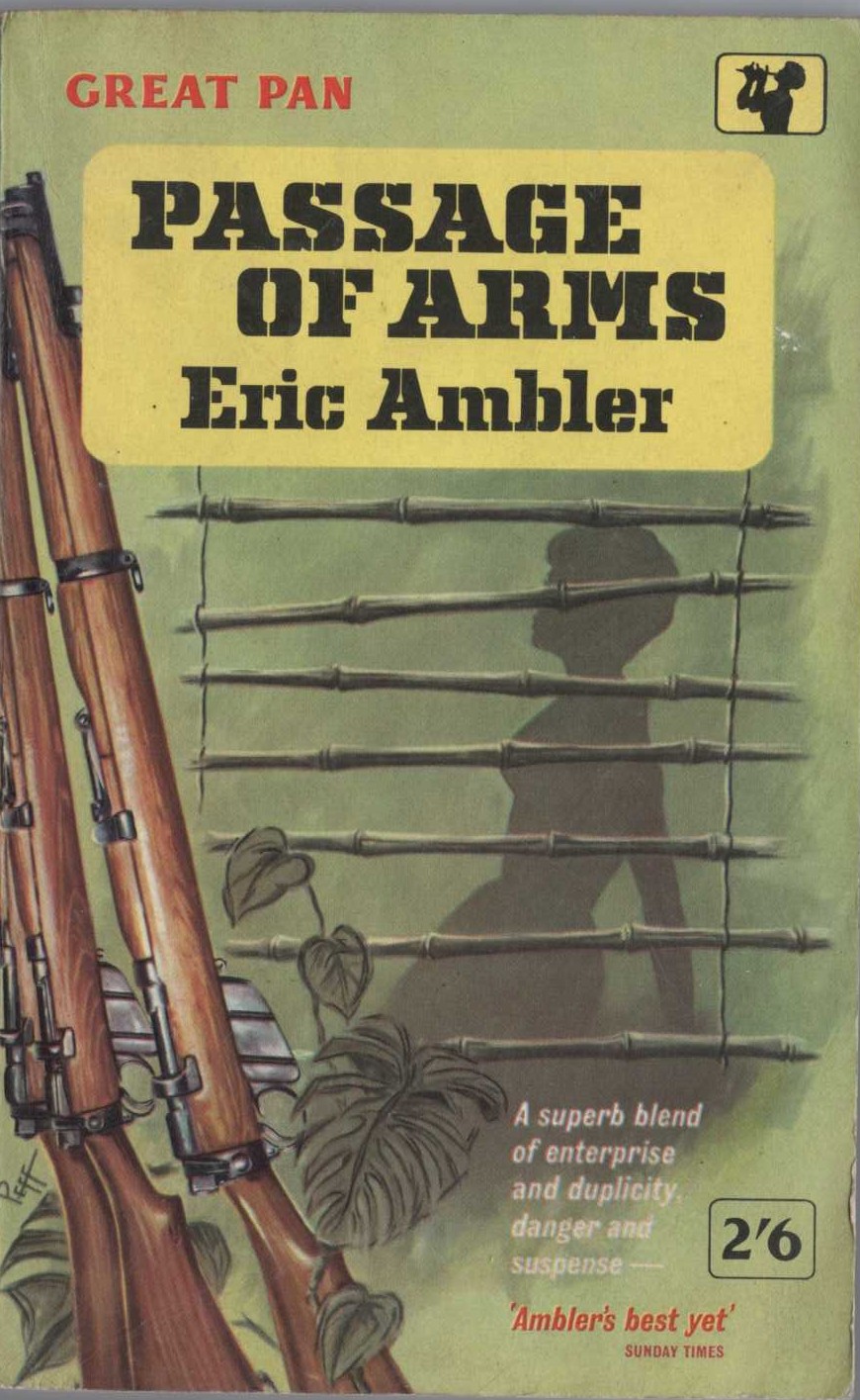 Eric Ambler  PASSAGE OF ARMS front book cover image