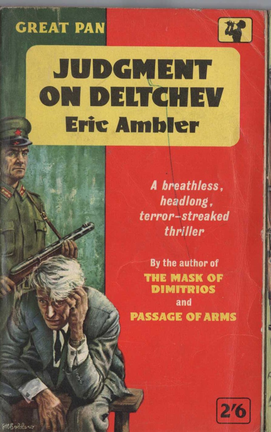 Eric Ambler  JUDGEMENT ON DELTCHEV front book cover image