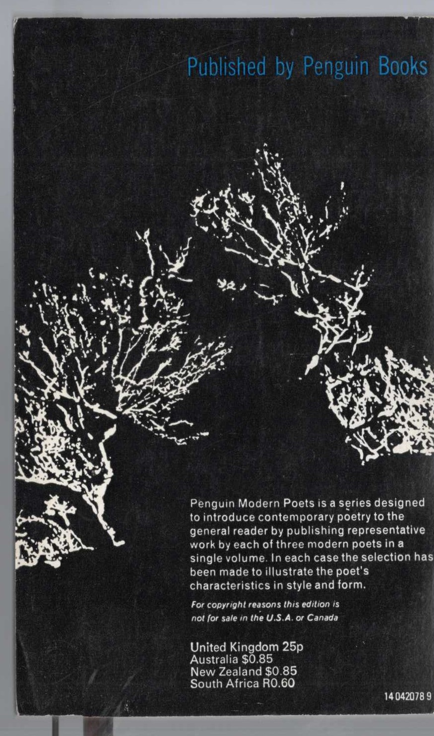 PENGUIN MODERN POETS 5 magnified rear book cover image