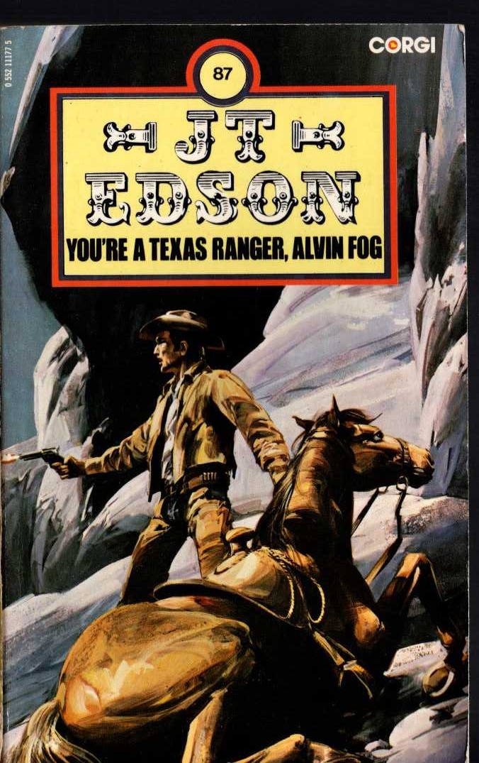 J.T. Edson  YOU'RE A TEXAS RANGER, ALVIN FOG front book cover image